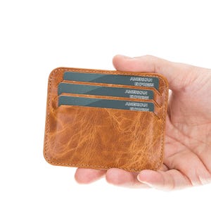 Handgefertigter Visitenkartenhalter aus Leder, anpassbare kleine Brieftasche, Luxus-Kartenhalter, Business-Geschenk, Reise-Accessoires, Unisex-Kartenhalter