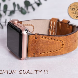 Louis Vuitton Custom Personaliez Apple Watch Band 38mm 40mm 42mm 44mm  Leather