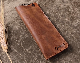 Handmade Leather Glasses Case, Leather Sunglasses Case, Glasses Holder, Personalized Sunglass Cases, Eyewear Cases, Christmas Gift