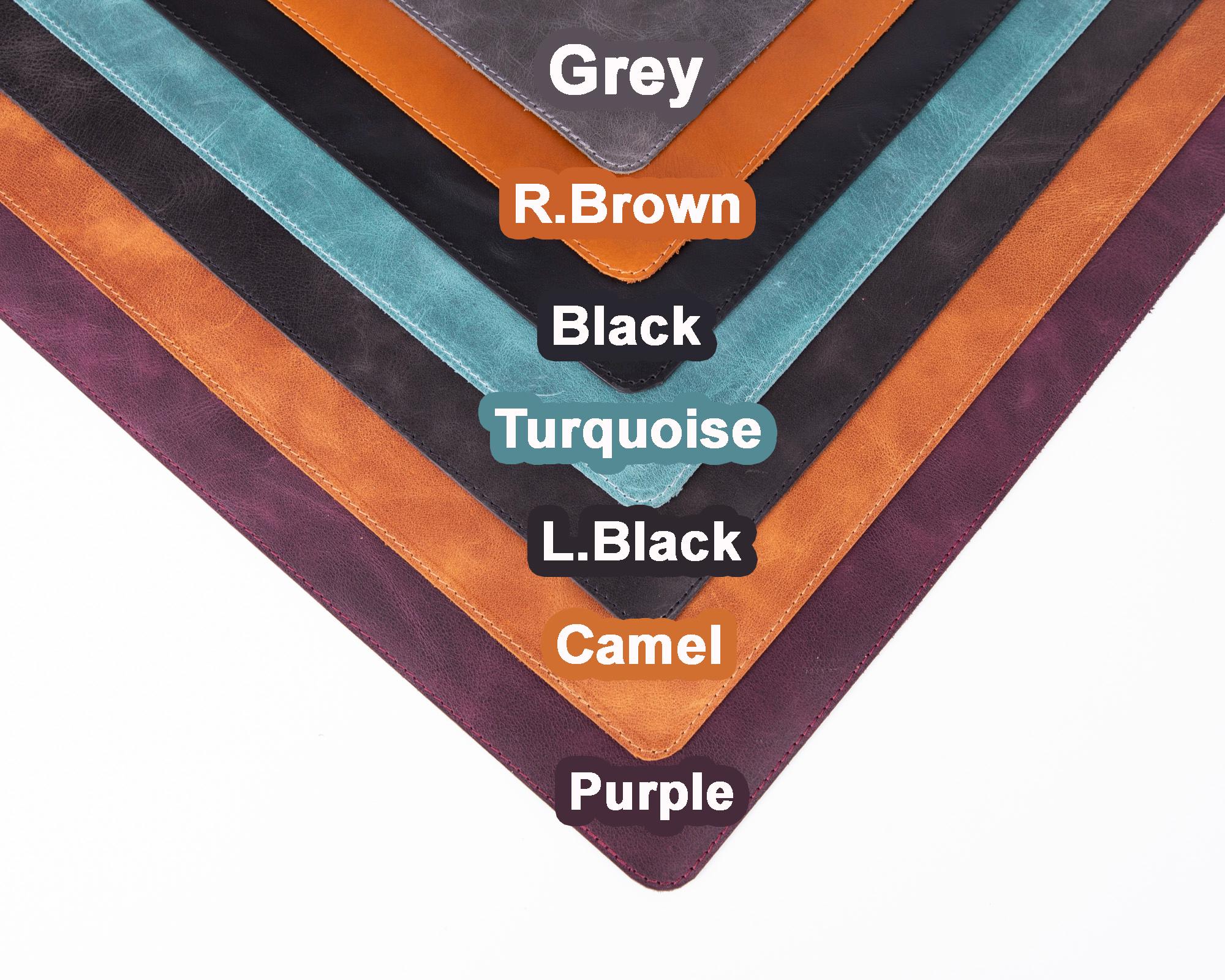 Personalizable Genuine Leather Desk Mat,custom Computer Pad,office ...