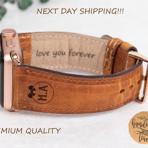 Leather Apple Watch Band 38mm 40mm 41mm 42mm 44mm 45mm,Apple Watch Strap,iWatch Band,Apple Watch Bracelet,Unisex Watch Band,Custom Band