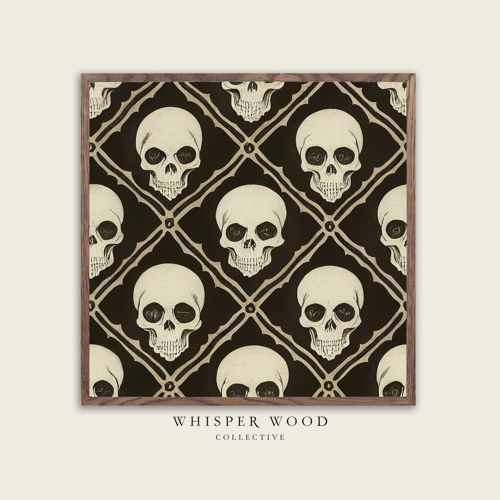Skulls Repeating Pattern | Instant Download | Printable Art | #137 - Etsy