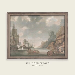 Ships Vintage Watercolor | 1600s | Vintage Prints | Instant Download | Printable Wall Art | #131