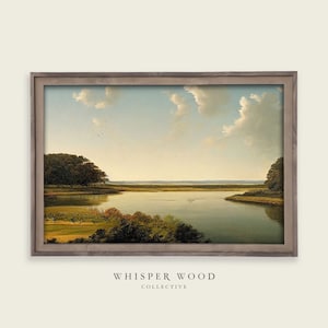 Maryland Landschaft Ölgemälde | Landschaft | Rustikales Landhaus Dekor | Vintage Stil Digitale Kunst | Amerika | Druckbare Kunst | #77