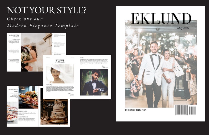 Not your style? Check out our modern elegance template
