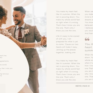 First Dance Wedding Magazine Template for Canva