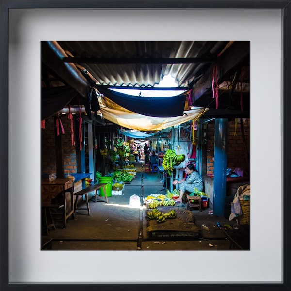 Print - Photo print - Poster - Cambodia - Kampot market - Travel and fine art photography