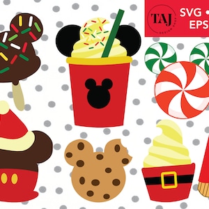 Pacote de lanches de Natal SVG e PNG - arquivo svg ai eps png em camadas