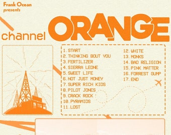Frank Ocean - Channel Orange (concept Print) - Etsy