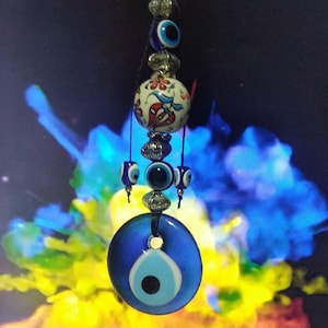 Evil Eye,Nazar Wall Hanging,Evil Eye Wall Hanging,Home Decor,House Protection Charm,Evil Eye Wall Hanging,Turkish Evil Eye