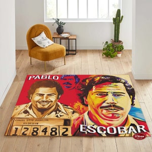 Pablo Escobar Rug, El Patron Rug, Mafia Rug, Money Print Rug, Home Decor, Home Gift, Area Rug, Custom Rug, Design Carpet