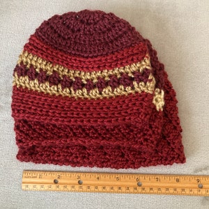Baby Bundle for boy with 3 different sizes and hat styles, Boy colors of brown and rust. Perfect baby shower gift. Value collection set.