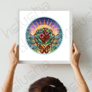 Giclee Print, VIRGO, 12x12&quot;, unframed, zodiac art