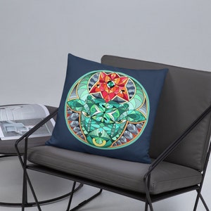 Taurus Pillow Case, super soft & durable velveteen fabric, no fill - PILLOWCASE ONLY! 18 x 18 inch