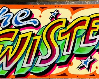Waltzer Lettering Traditional Hand Painted Fairground Sign. - Etsy UK