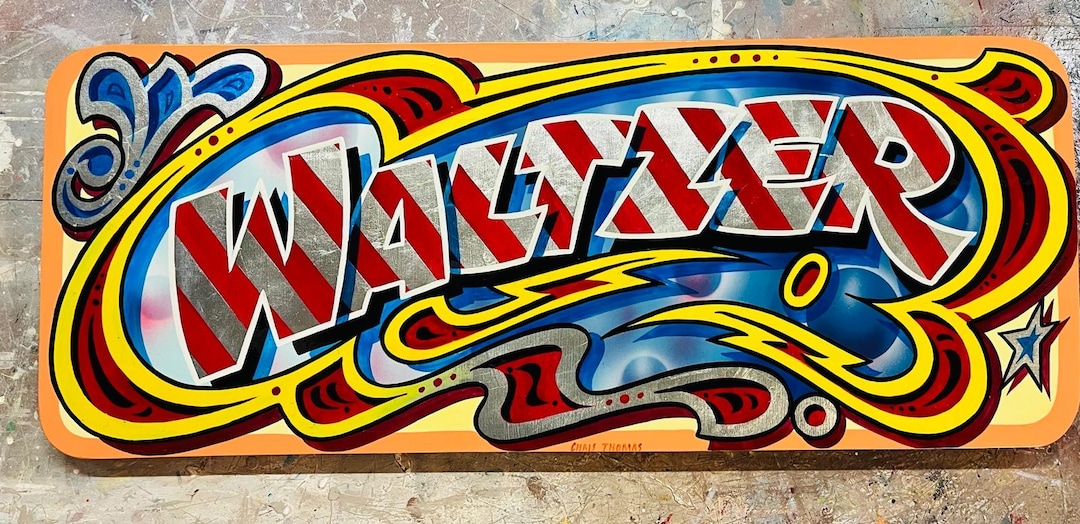 Waltzer Lettering Traditional Fairground Art Waltzer Sign - Etsy UK