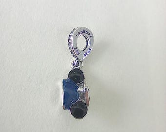 Pandora Mickey Mouse Graduation Ear Hat Silver Charm