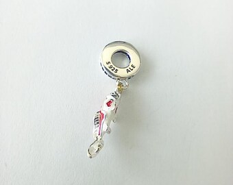 パンドラ Good Fortune Carp Fish Dangle Charm Authentic Pandora Silver Sterling Good Fortune Carp Fish