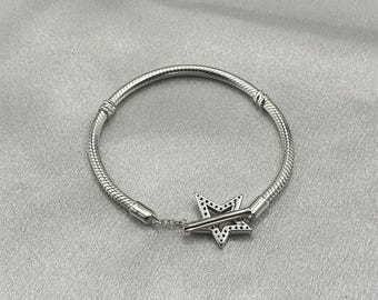 PANDORA レディース ジュエリー ブレスレット アシンメトリー スター T