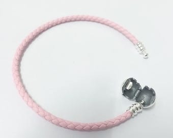 Pandora Mixed Pink Woven Double-Leather Charm Bracelet 590747CPMXD2 PANDORA Pink Woven Double-Leather Charm Bracelet UK | Ubuy