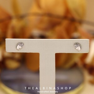 s925 sterling silver mini angel wing stud earrings