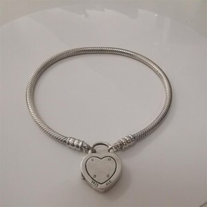 Genuine Pandora Bracelet 20cm the Pandora Lock Your Promise Bracelet Etsy Australia