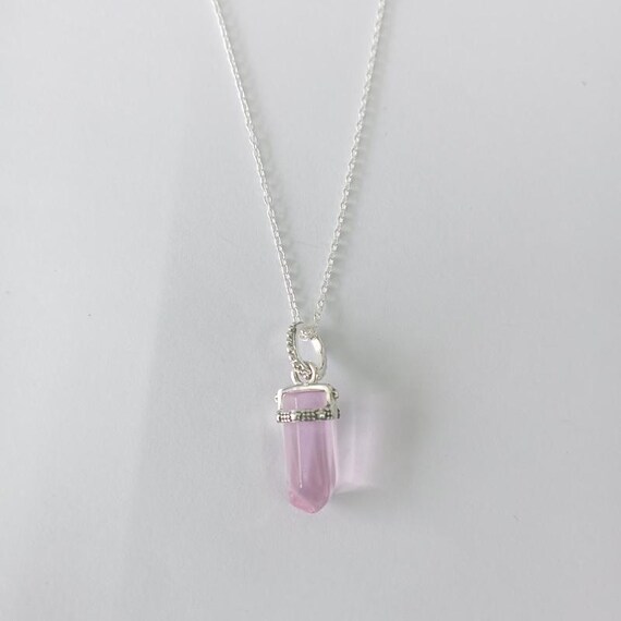 PANDORA Rolo Chain Necklace Pink Amulet Pendant New Zealand