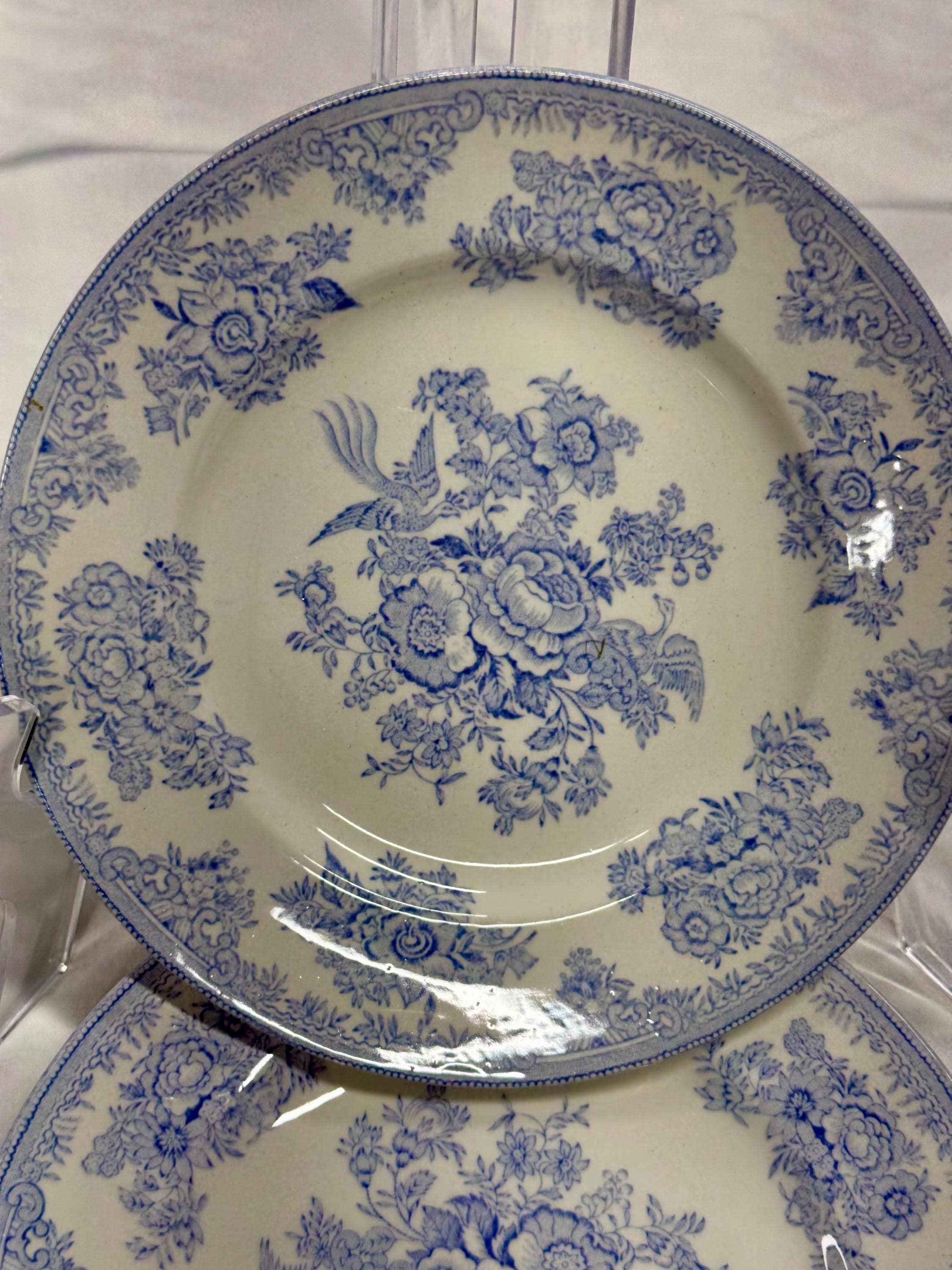 Burleigh Blue Asiatic Pheasants - Etsy