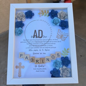 Boy Baptism Proposal Shadowbox