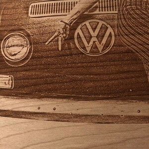 Made in USA Laser Engraved Wood Photo on Locally Sourced Thick 1/2&quot;-2&quot; Hardwood to the Pacific Northwest. NOT on thin plywood