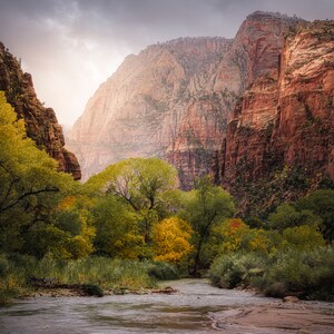 Zion Utah National Park Leinwand Metalldruck Wohnzimmer Schlafzimmer Wandkunst Landschaft
