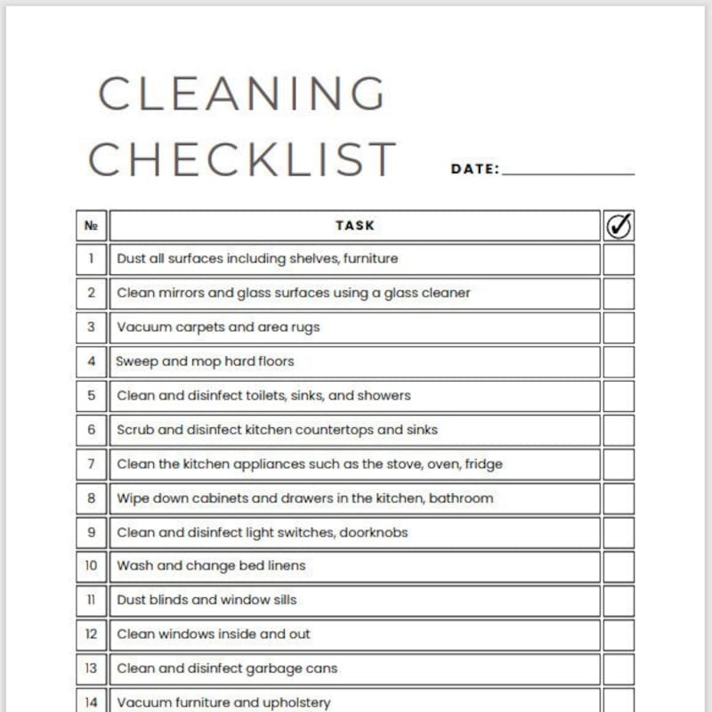 Cleaning House App Etsy
