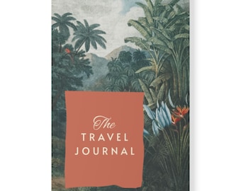 The Travel Journal - A5 Softcover Notizbuch Planer | Scrapbooking Tagebuch mit niedlichem Cover Design für Wanderlust Enthusiasts