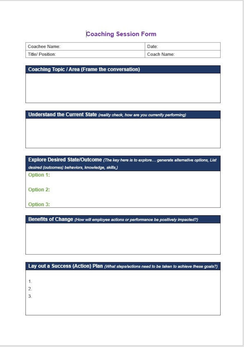 Coaching Bundle - 5 Professional Templates I Worksheets for Life ...