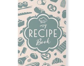 Recipe Book Softcover Notebook - Cute A5 Journal Planner, Cooking Gift, Recipe Organizer, Kitchen Journal, Cooking Diary