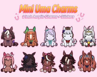 Mini Uma Charms + Stickers