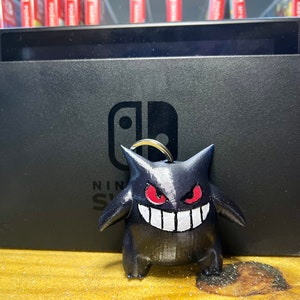 Gigantamax Shiny Gengar: Pokemon Embroidery Plushie Keychain 