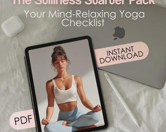 The Stillness Starter Pack: Your Mind-Relaxing Yoga Checklist | Yoga for Mind Relaxation Digital Guide & Printable Tracker
