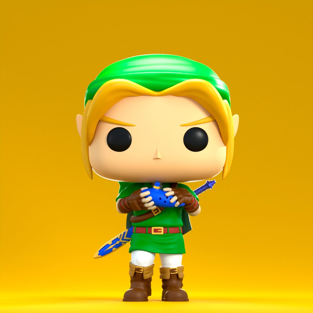 Custom Funko Pop the Legend of Zelda Ocarina of Time Link Etsy