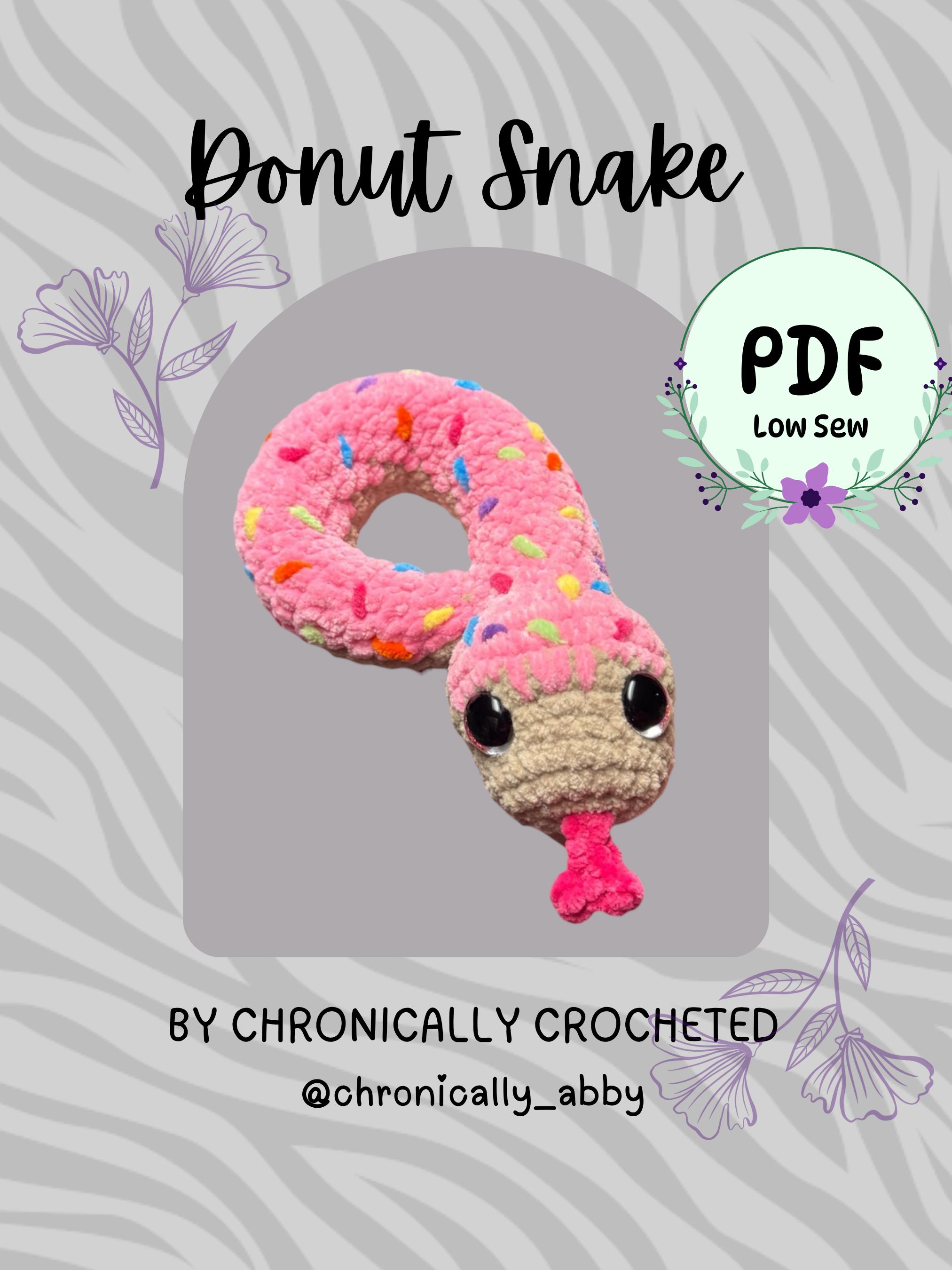 35 Donut Crochet Patterns for Sweet Amigurumi, Plushies, and Giftable Treats 23 Donut Snake Crochet Pattern Food Animal Amigurumi