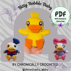 Crochet Duck Pattern | Amigurumi | Daisy Sailor | Duckling | Easter | Handmade | PDF Crochet Pattern | Plushie | Fuzzy Duck | Plush