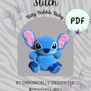 Szydełkowy kosmita Ohana Blue | Amigurumi | Mały kosmita l Monster | Ręcznie robiony | Wzór szydełkowy w formacie PDF
