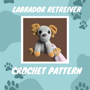 Crochet Dog Pattern | Amigurumi | Puppy | Labrador Retriever | Handmade | PDF Crochet Pattern | Cute Doggie | Adopt a Pet