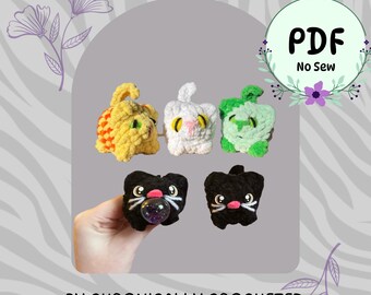 Cat Squishy Pattern | Calico Cat | Kitten Crochet Pattern | Squishie | Fidget | Amigurumi Patterns | No Sew | Loaf Cat