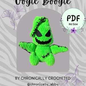Buggy Boogie Crochet Pattern | Candy Bag Monster  | No Sew Amigurumi Pattern | Bitty Bobble Baby | PDF | Boogie Man | Advanced Beginner
