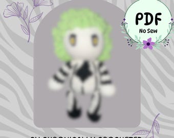 Bug Guy Pattern | Betelgeuse | Beetle | Amigurumi Pattern | Halloween | New Movie | Green | Say My Name | Purple | Crochet | Tombstone |