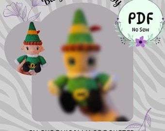 Buddy the Elf Crochet Pattern | Christmas  | No Sew Amigurumi Pattern | Bitty Bobble Baby | PDF | Advanced Beginner | Holiday | Elf Kid