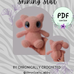 Virkmönster med Shiny Star Mew | Amigurumi-mönster med låg söm | Bitty Bobble Baby | PDF | Mon Trader-serien | Avancerad nybörjare