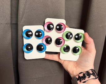 Handpainted Safety | Made To Order Custom Sinker Eyes | Glitter | Shimmer | PowerPuff | Preorder | Bubbles | Buttercup | Blossom