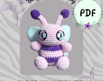 Wzór na szydełkowego motyla | Amigurumi | Wiosenny monarcha | Owad | Wielkanoc | Ręcznie robiony | Wzór szydełkowy w formacie PDF | Motylek | Skrzydła radości